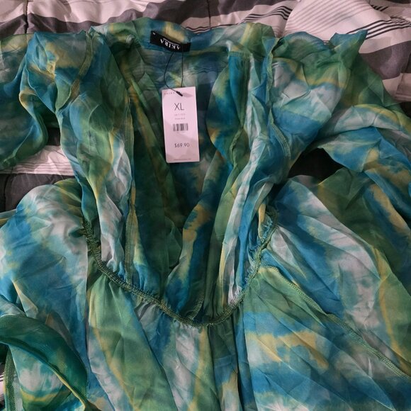 AKIRA SEA BREEZE RUFFLE MINI DRESS Size XLXL - Picture 5 of 5